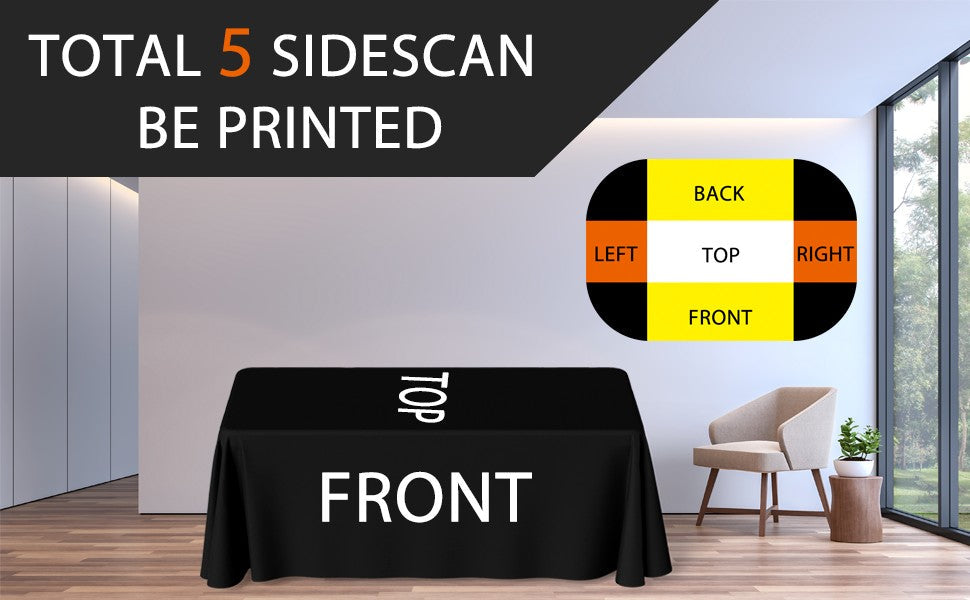custom tablecloths logo 4FT/6FT/8FT Kitchen Tablecloth Fitted, Washable and Wrinkle Resistant Rectangular Patio Table Cover