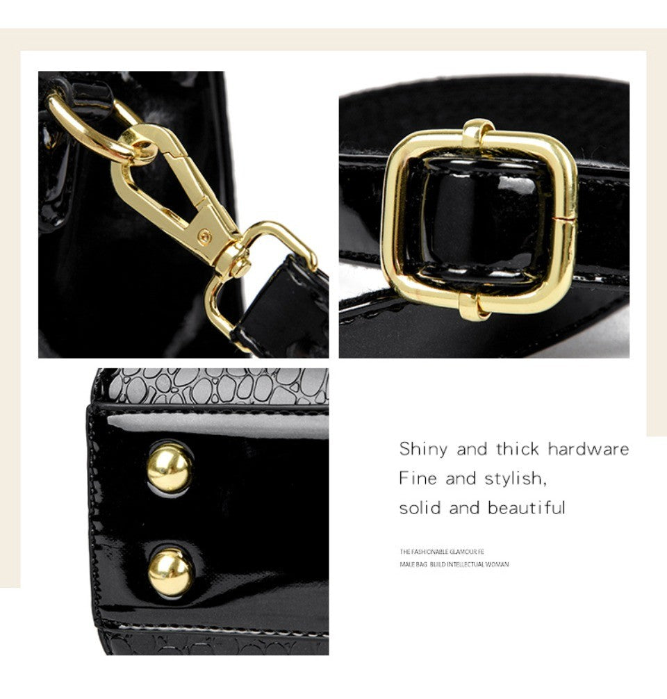 KAIDIFEINIROO Kangaroo Brand Alligator Pu Leather Shoulder Crossbody Bag Clutch Hand Bags for Mother Small Women Handbags New