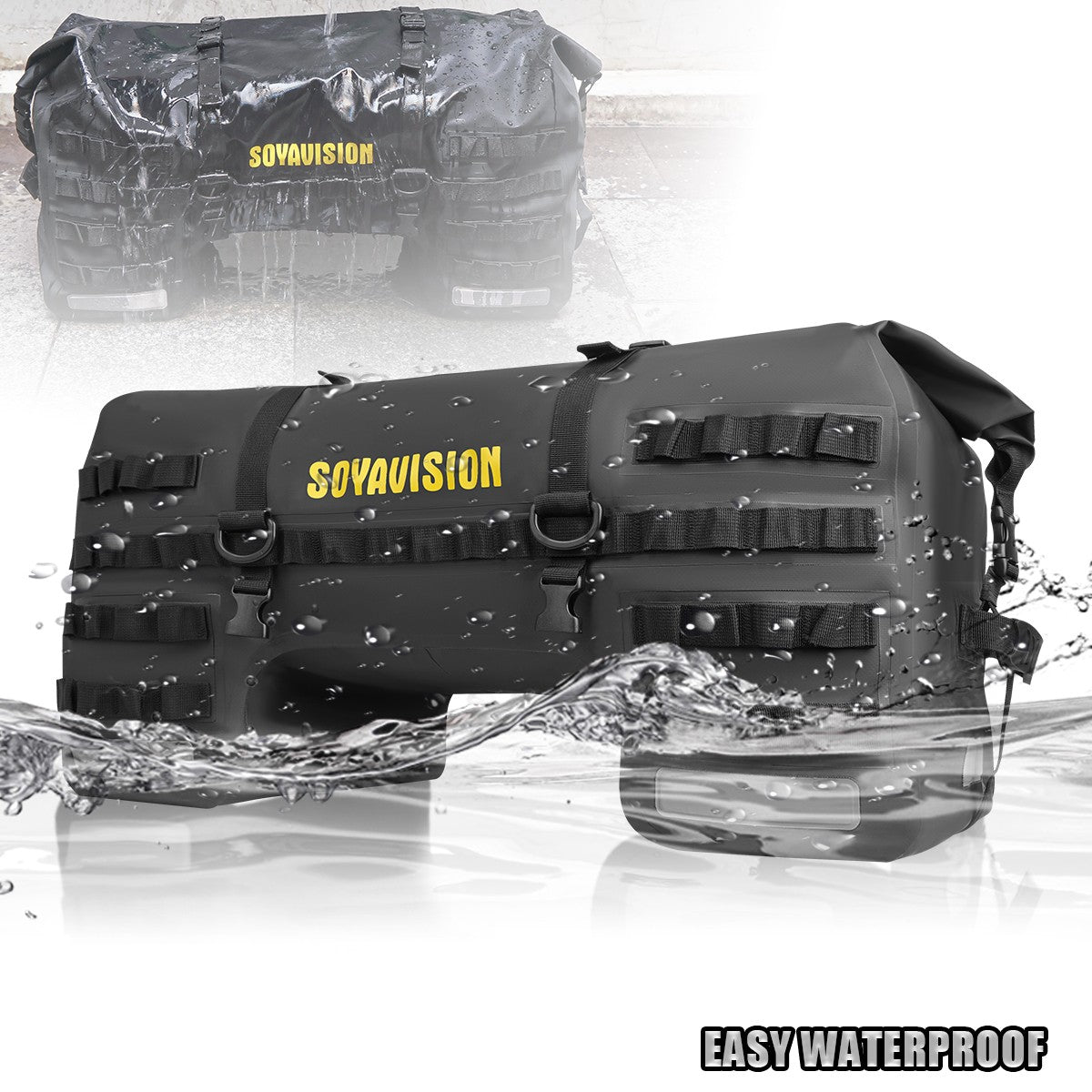 Universal Motorcycle Waterproof Tail Bags Back Seat Bags Cycling Camping Travel Bag Motorbike Scooter Sport Luggage Pack 66L 40L