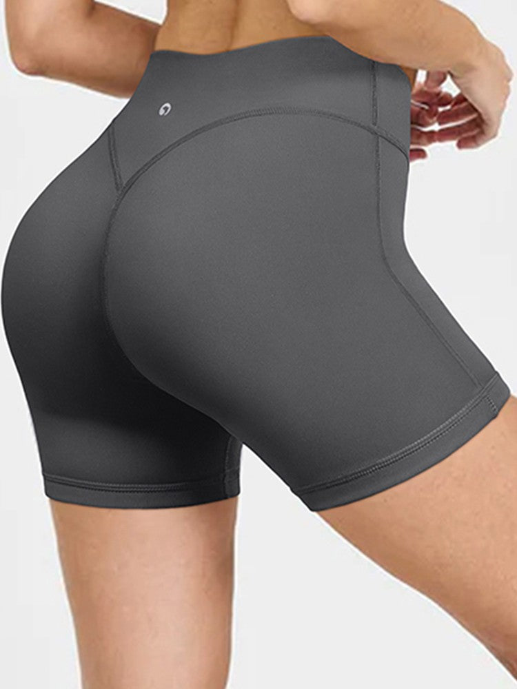 Summer Women's High-Waist Breathable Yoga Shorts High Elastic Running Tights Leggings Cycling Workout Gym Sports Shorts