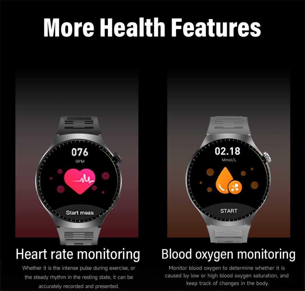 G.L Wear 2025 New Men's Smart Watch HD Display Health Tracking Bluetooth Calling Voice Assistant Sports Smartwatch
