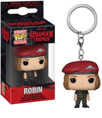 Funko POP NEW Arrive Keychain ELEVEN Demogorgon DUSTIN Barb Steve Robin Keychain Toy Vinyl Figure Model Kid Toys