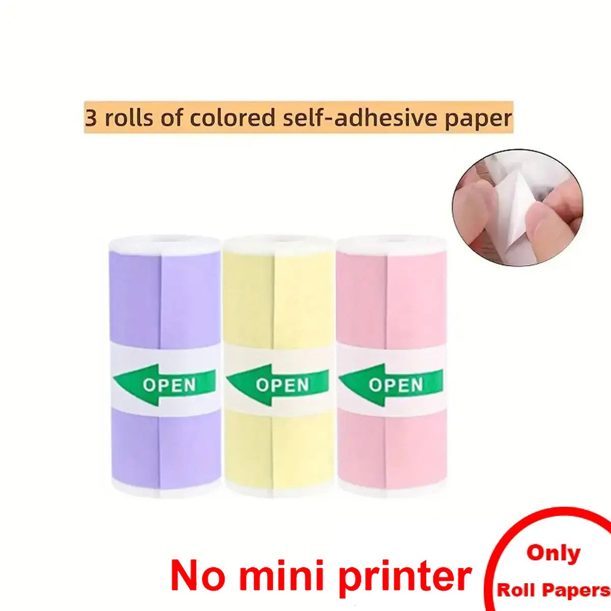 Portable Mini printer,thermal pocket Label printer, for Android or IOS APP, inkless sticker printer, suitable for home, office