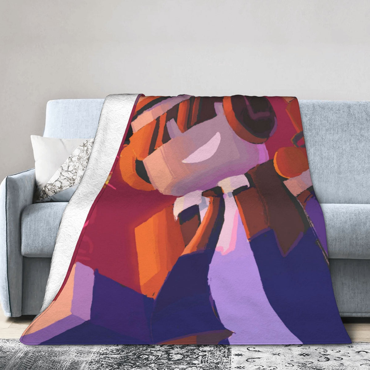 Forsaken Chance Profile Picture Blanket Quality Soft Throw Blanket Autumn Girls Boys Outdoor Street Trend Bedspread