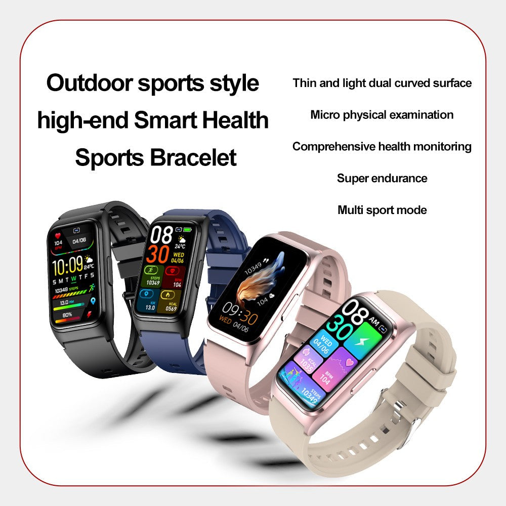 ECG+PPG Smart Watch Health Monitoring Blood Pressure Uric Acid Blood Fat bracelet Bluetooth Call Reminder Waterproof SmartWatch