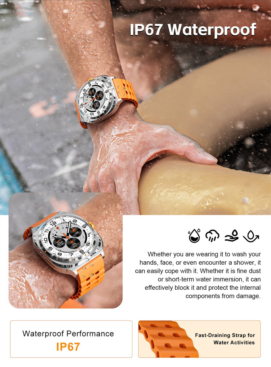 Bluetooth Call IP68 Waterproof 2025 New Upgraded 2-in-1 TWS Bluetooth Earphones Smart Watch For Men and Women Sports Smartwatch