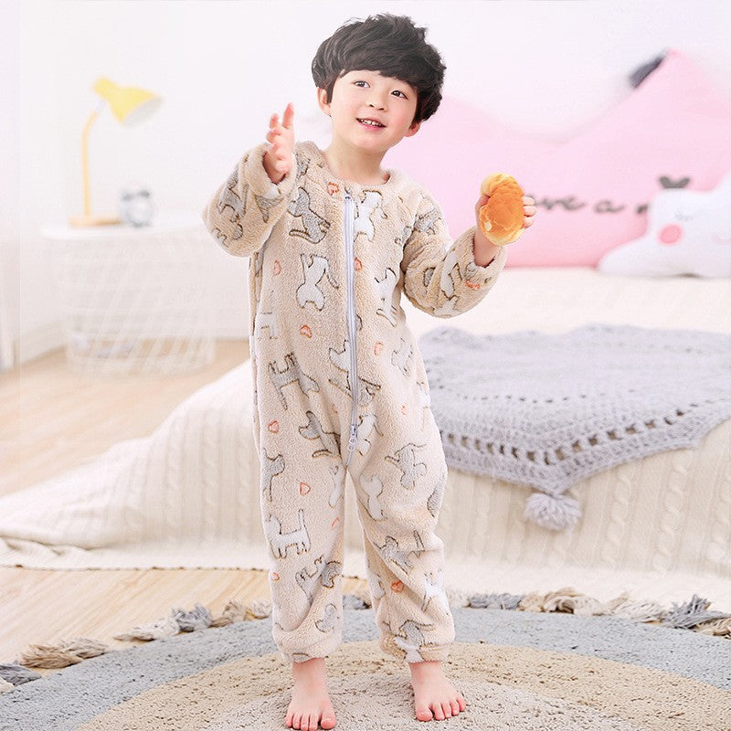 Baby Girls Warm Rompers Jumpsuit Clothes Autumn Infant Boys Overalls Kids Flannel Clothing One-Pieces Rompers 1-4 Years Old