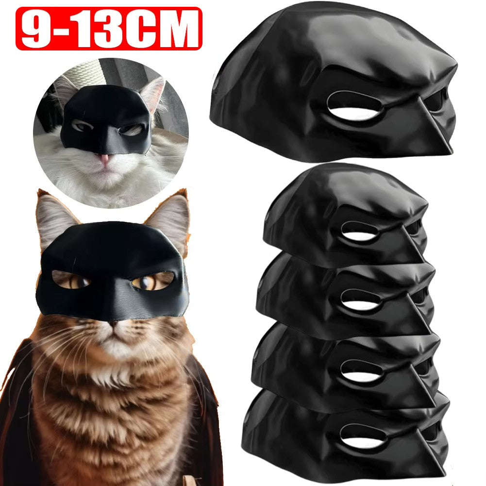 9-13cm Cat Bat Cool Man Mask Cat Avenger Mask Matte Cute Bat Mask Superhero Toys Cat Bat Halloween Costume For Cats Pet Supplies