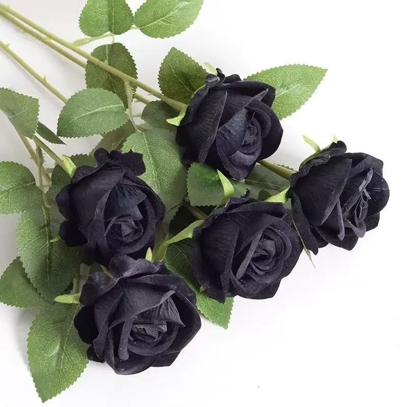 1~20pcs Artificial rose decoration Red rose Realistic artificial flowers Fake flowers Wedding dining table home decoration