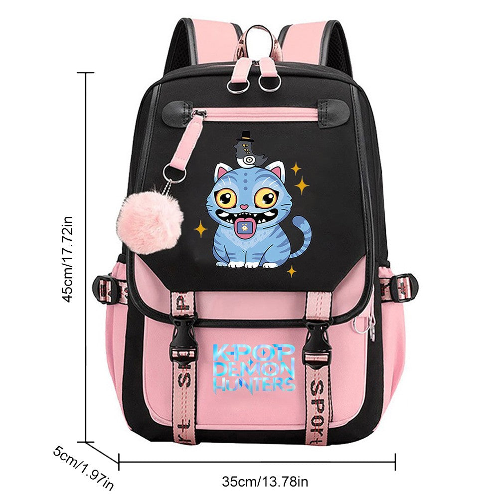 School Backpack for Students KPop Movie Daily Bagpack 2025 Hot Movie Print Backpacks for Girl Boy Laptop Usb Port Bag for Kids
