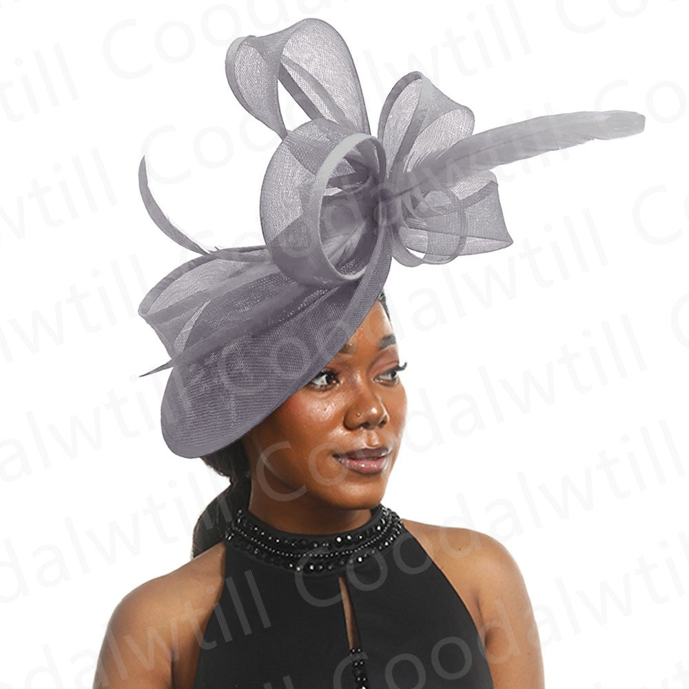 Bride Wedding Mesh Fascinators Church Hat Ladies Women Derby Big Fascinator Hats Party Event Headpiece Bride Wedding Pillbox Cap