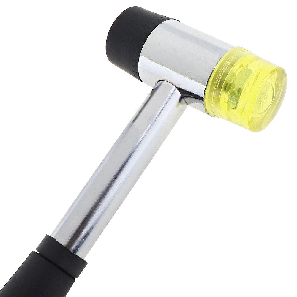 25mm 30mm 40mm Rubber Hammer Double Faced Work Glazing Window Nylon Hammer with Round Head and Non-slip Handle DIY Hand Tool