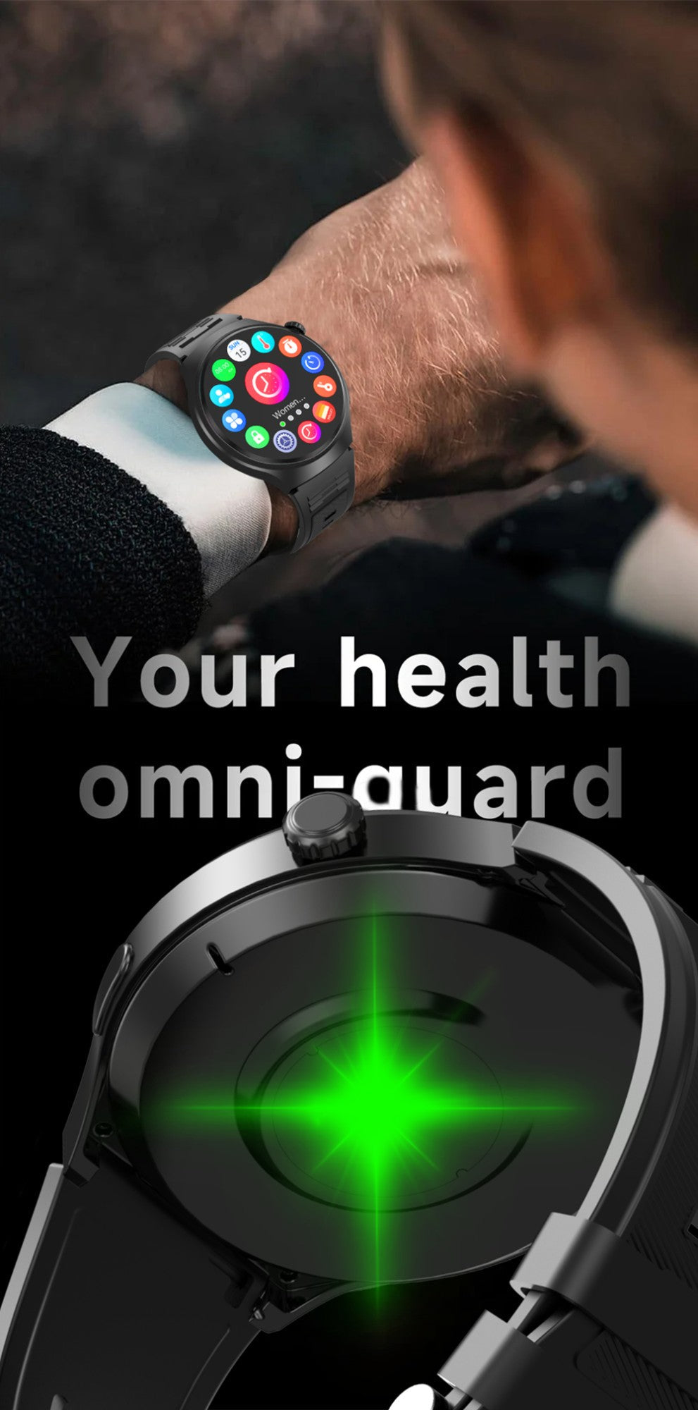 G.L Wear 2025 New Men's Smart Watch HD Display Health Tracking Bluetooth Calling Voice Assistant Sports Smartwatch