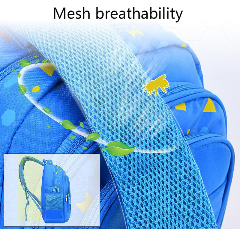 Kid's Shoulder Bag Geometry Pattern Teen Children Backpack Fashion Schoolbag Boy Girl Backpack Book Bag Waterproof Mochila ?