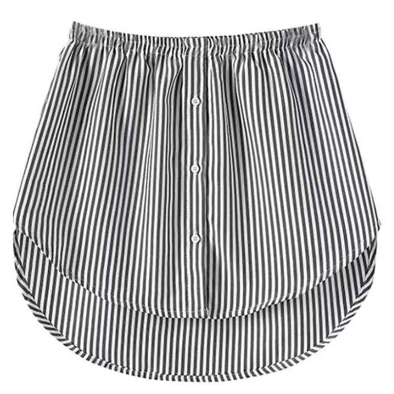Detachable Underskirt Women Fake Shirt Irregular Skirt Tail Blouse Hem Cotton Extender Fake Hem Mini Skirt Fake Hem 6 Sizes