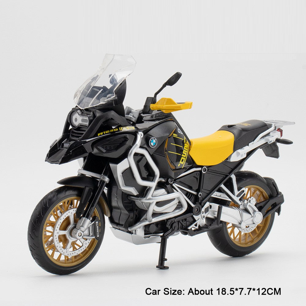 1:12 Suzuki GSX1000R R1250GS Alloy Diecast Toys Motorcycle Models Car with Light Shock Absorption Miniature Motorbike Boys Gifts