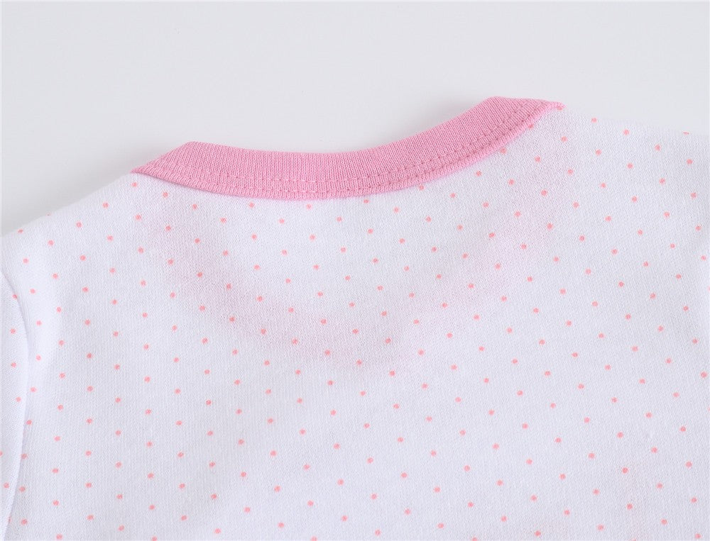 3 Pcs/lot 100% Cotton Baby Girls Clothes Set 0-12M Long Sleeve Newborn Boy Rompers Spring Autumn Carton Print Jumpsuit