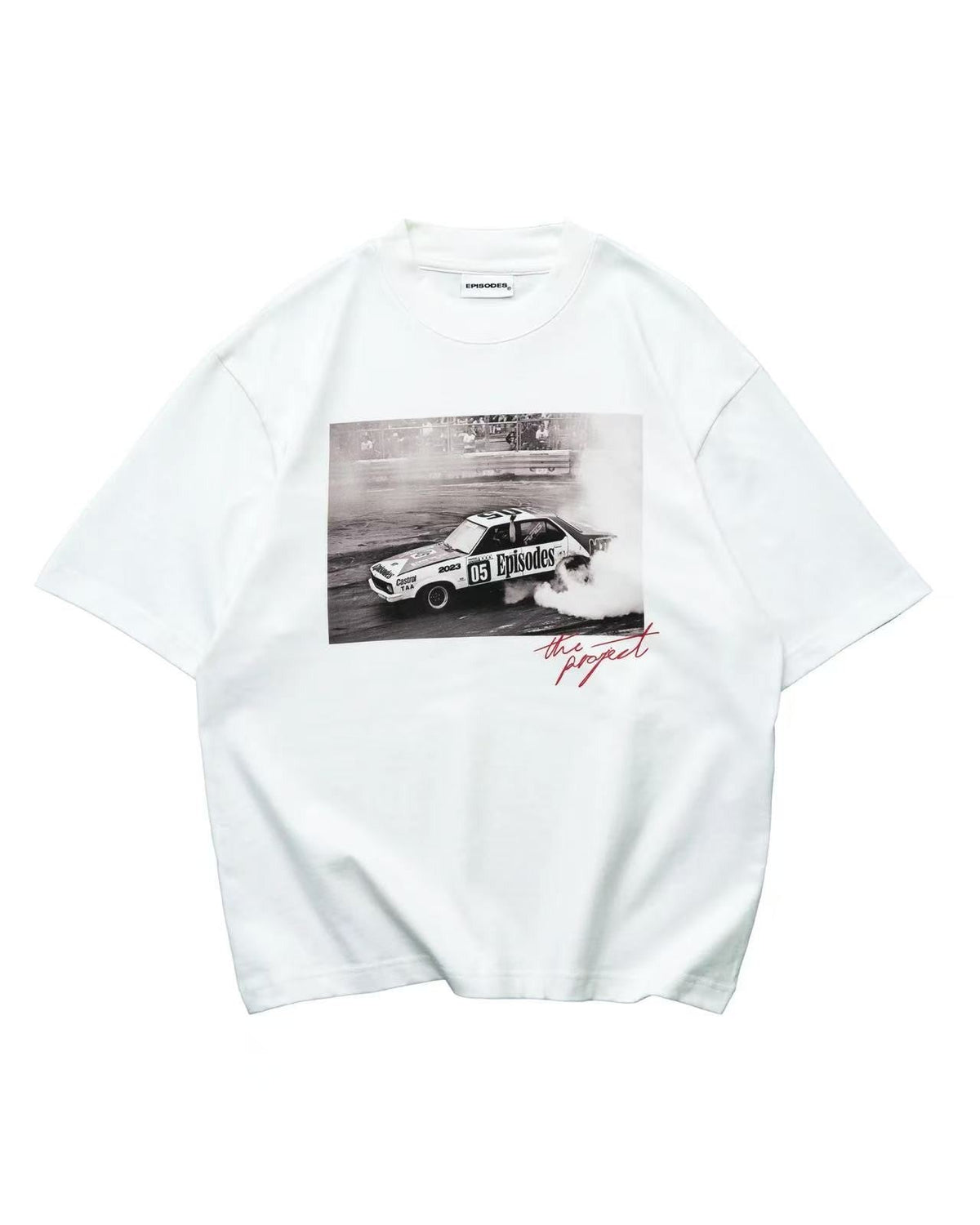 Trendy Y2K car pattern print simple casual men T-shirt retro European American Gothic high street punk Harajuku short sleeve