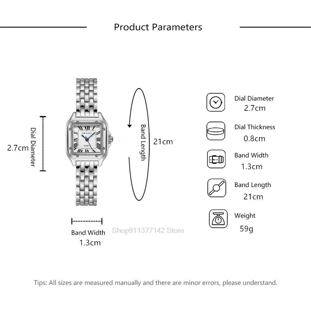 2025 Luxury Women's Fashion Square Watches Gold Alloy Strap Ladies Quartz Wristwatches Qualities Female Roman Scale Clock