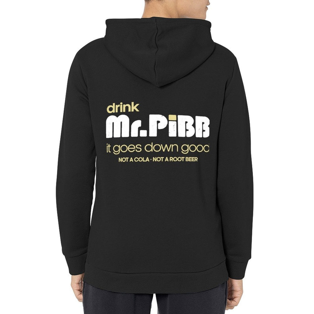 Drink Mr Pibb // Vintage 80s Distressed Style Hoodie fashion men anime clothes blouse aesthetic clothing men's oversize hoodie