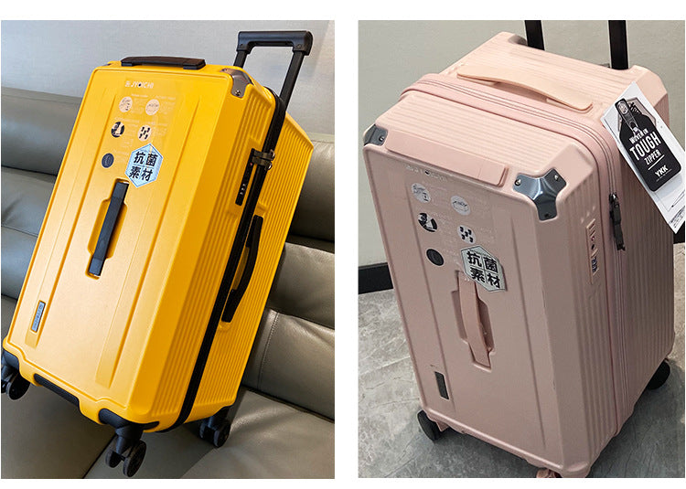 KLQDZMS High Quality Luggage Oversized Capacity Trolley Case PC Code Cart Type Travel Bag Universal Wheel Rolling Suitcase
