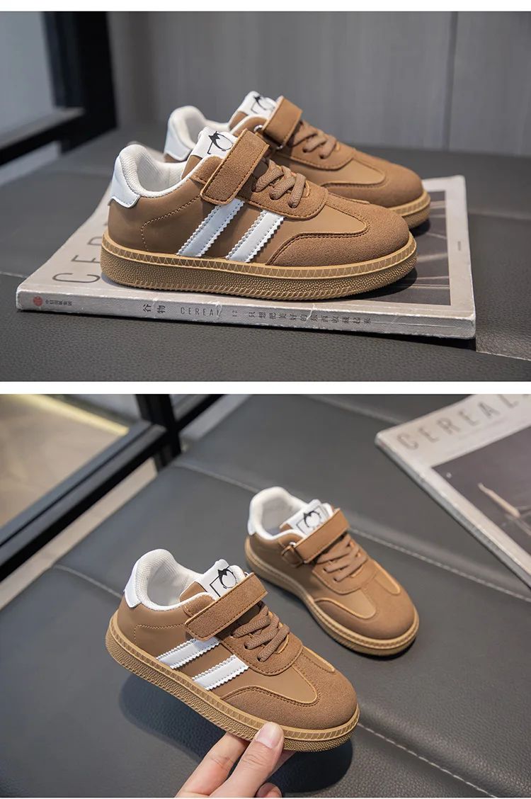 Lightweight Kids Skate Shoes 2025 New Spring Boys Non-slip Sports Footwear Breathable Training Running Fashion Sneakers
