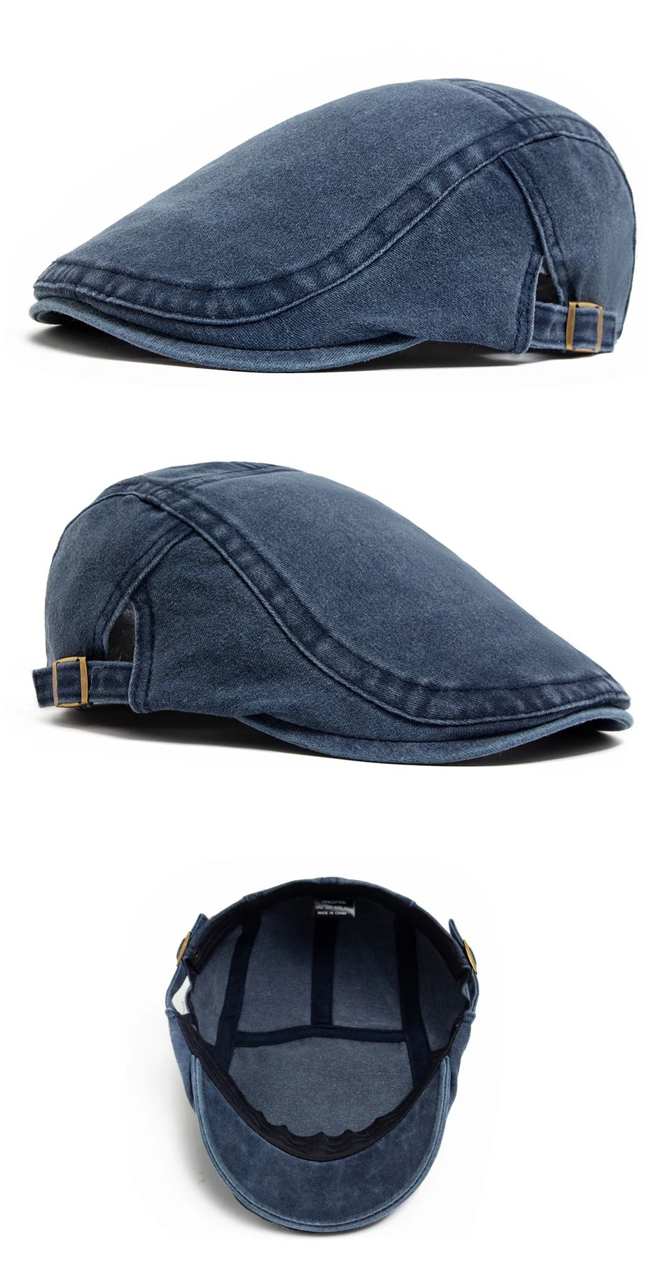 New Vintage Cotton Beret Men Women Fashion Flat Visor Cap Casual Autumn Berets Retro Newsboy Hat Summer Unisex Adjustable