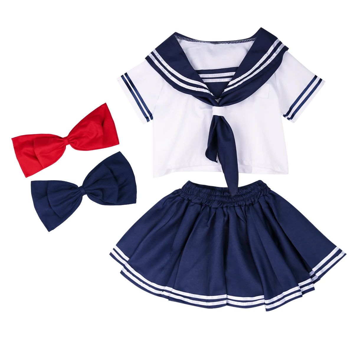 Japanese Style Party Uniform Kids Boys Girls Sailor Costume Carvial Cosplay Clothes Sets Halloween Cute JK Suit