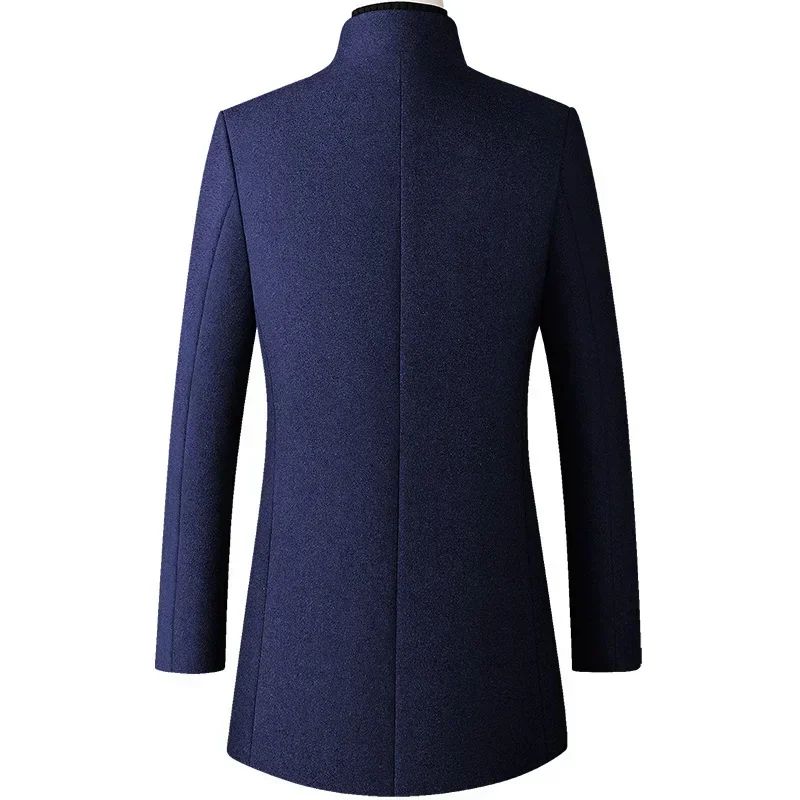 TFETTERS Brand Trench Coat Korean Fashion Business Casual Stand Collar Long Jackets for Men 2025 Autumn Windbreaker Winter Coats