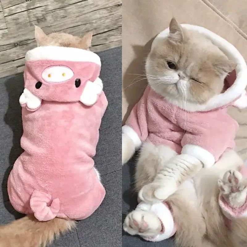 Coral Fleece Cosplay Costume for Pet Clothing for Small Dogs Puppy Cats Clothes Chihuahua Yorkshire Costume Coat