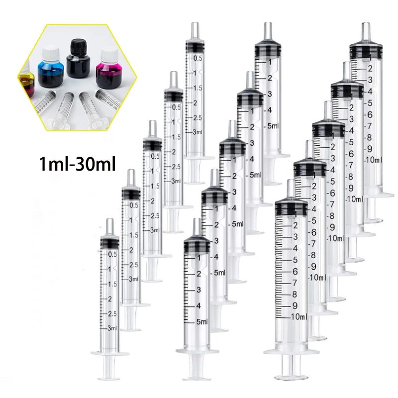 Wholesaale 1ml-10ml 10-20Pcs Reusable Nutrient Plastic Syringe Hydroponics l Measuring For Kithchen Too