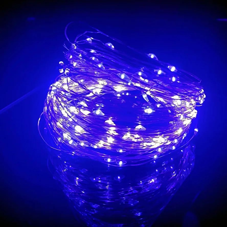 USB String Lights 8 Function Remote Control LED Fairy Lights Christmas Garland for New Year Wedding Party Tree Garden Decoration