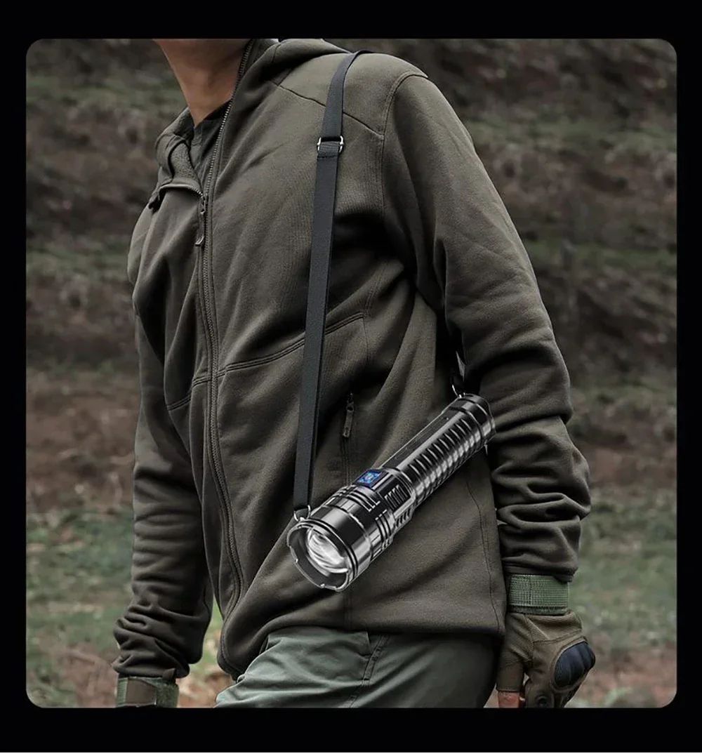Ultra Bright Torch Built-in Battery Flash Light Emergency Spotlights 5km 1500W Most Powerful Led Flashlights Tactical