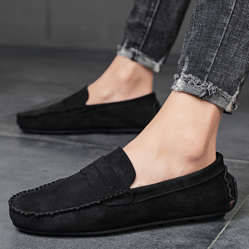 Fashion Suede Men Casual Shoes Breathable Comfort Slip-on Mens Driving Shoes Luxury Brand Men Loafers Mens Lazy Shoes Moccasins