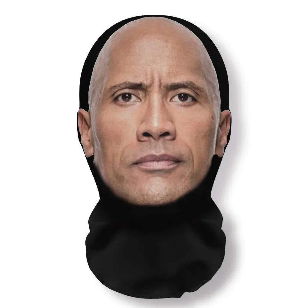 Fashion Mask for 2026 Halloween Cosplay Headwear Hip Hop Hood Hat Headgear 3D Celebrity Face Mask Elastic Mesh