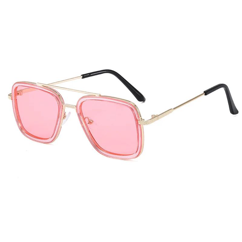High Quality Iron Man Tony Stark Fishing Sunglasses Square Outdoor Sport Fishing Glasses Men Spider Eyewear Sports Sun Glasses