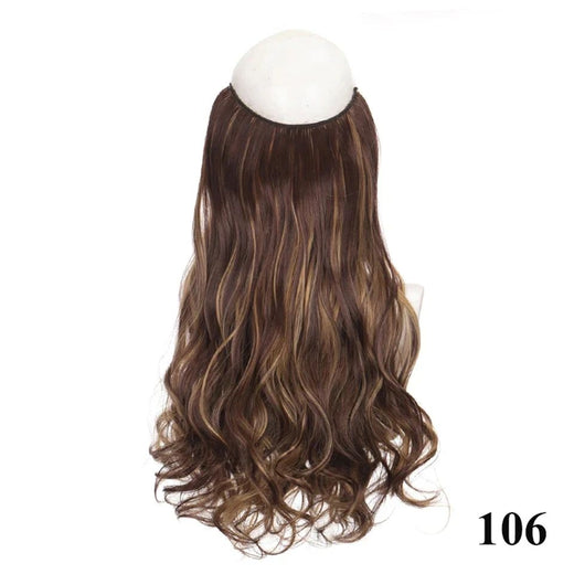 Fish line hair extension piece length (40cm 50cm 60cm) straight hair curly hair daily wear suitable for all women