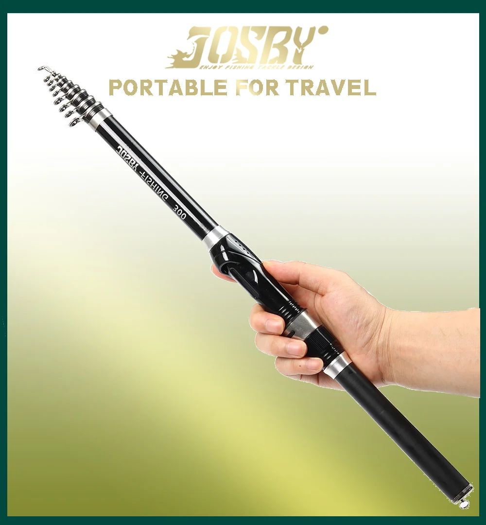 Ultra Durable Telescopic Rock Fishing Rod Spinning Carbon Fiber Pesca Carp Feeder Pole 1.5-3.0M Portable Travel Mini Fish Tackle