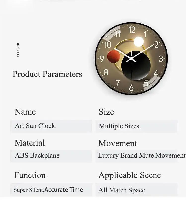 Mute Wall Clock Stereo Digital Scale Wall Clock Modern Minimalist Style Decorative Clock for bedroom study livingroom