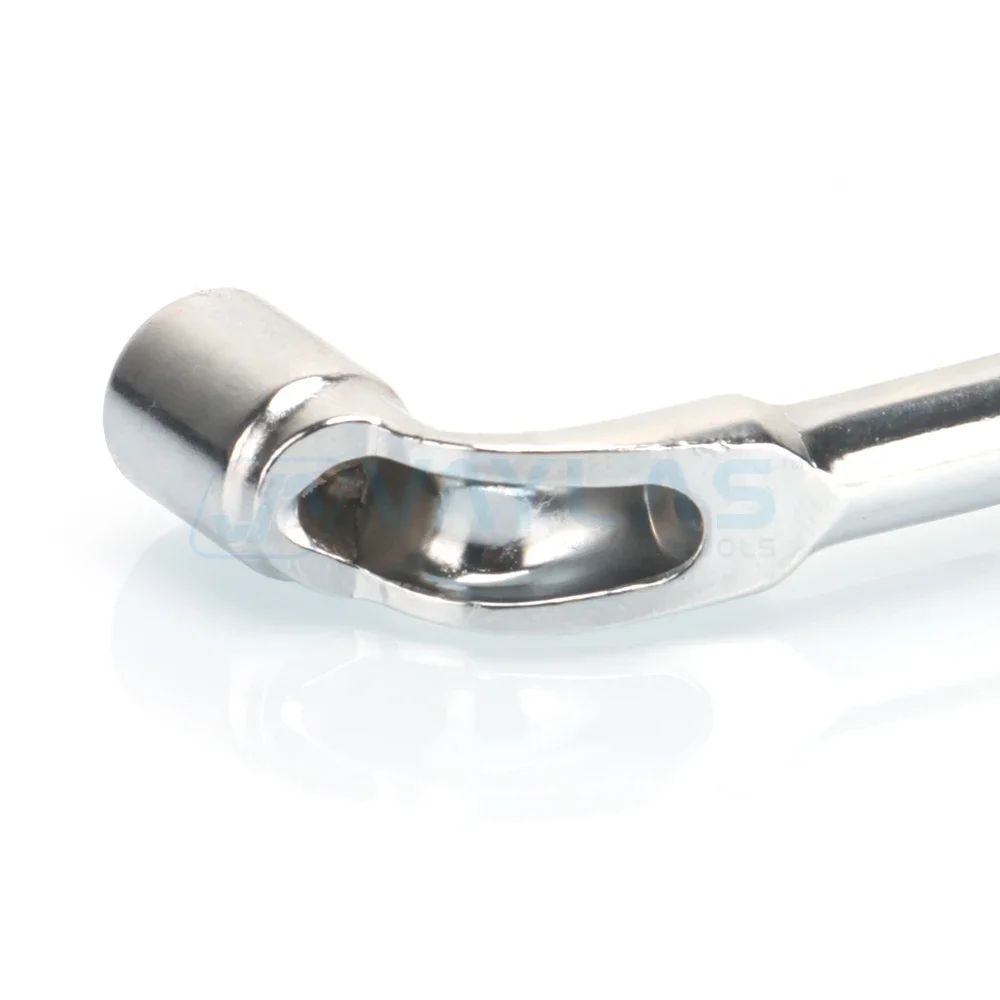 6-24mm L-Type Angled Socket Wrench Double Ended Nut Spanner with Thru Hole Multi-functional Socket Wrench Key Tools for Mechanic