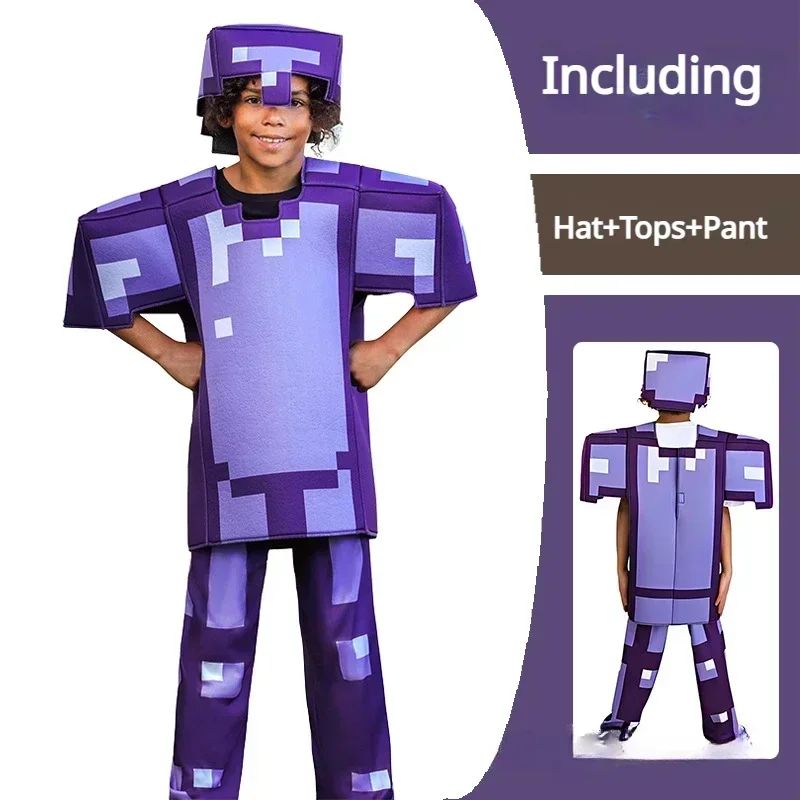 Game My World Role Play Holiday Party Pixel Costume Toy Mc Boys Girls Set Diamond Christmas Gift Stage Costume