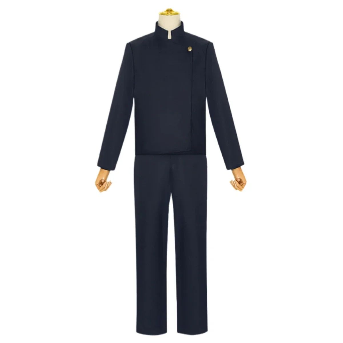 Gojo Satoru Cosplay Costumes pour hommes, Anime iforme de lycée, Perruque trempée, Costume d'Halloween, Vêtements pour adultes