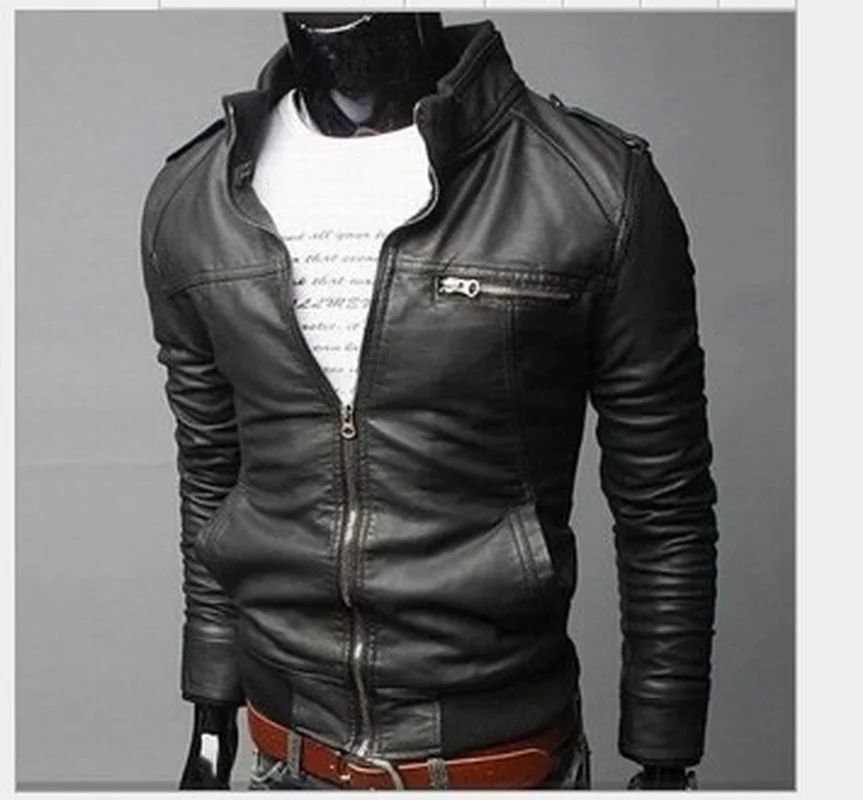 MRMT 2025 Brand New Men's Motorcycle Leather Jacket Slim Men Leather Jacket Outer Wear Clothing For Male Garment Man Jackets