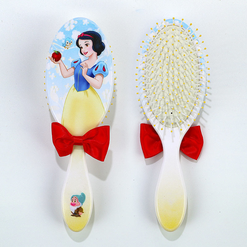 Disney Princess Theme Air Cushion Combs The Little Mermaid Ariel Princess Elsa Anna Children Cute Hair Massage Comb Girls Gifts