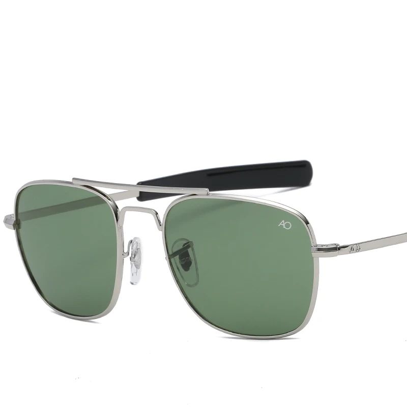 Fashion Aviation Sunglasses Men Luxury Brand Designer Square Sun Glasses for Male American Army Military Oculos