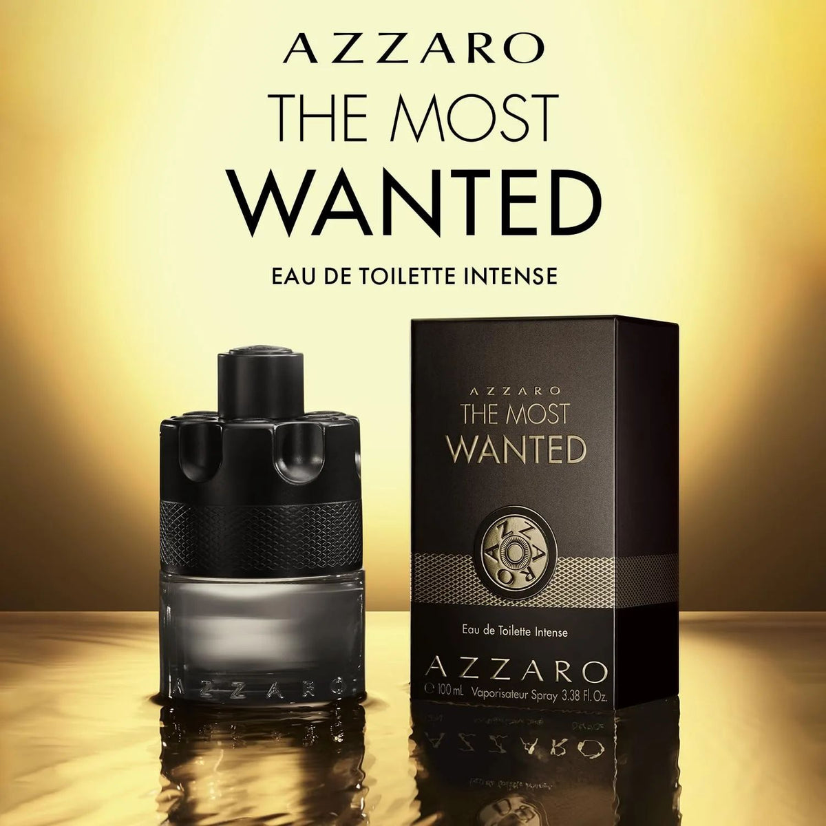Azzaro The Most Wanted Eau De Parfum Intense 3.4oz 100ml – Woody Amber Spicy Unisex Perfume Gift for Christmas
