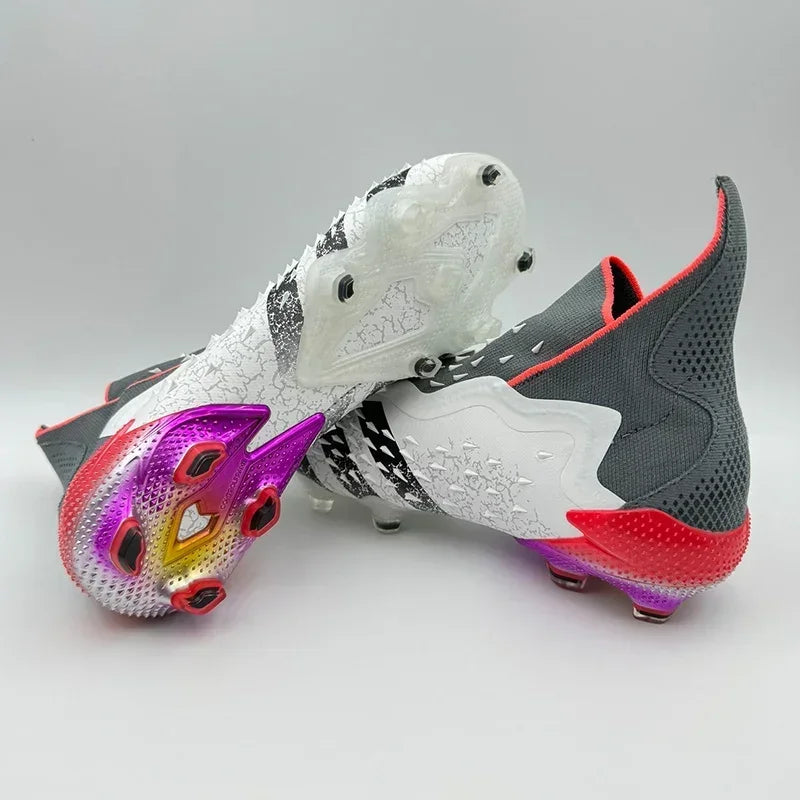 New Men Football Field Boots Professional Original Soccer Shoes Resistant Unisex Comfortable Ankle Cleats Football Shoes Outdoor
