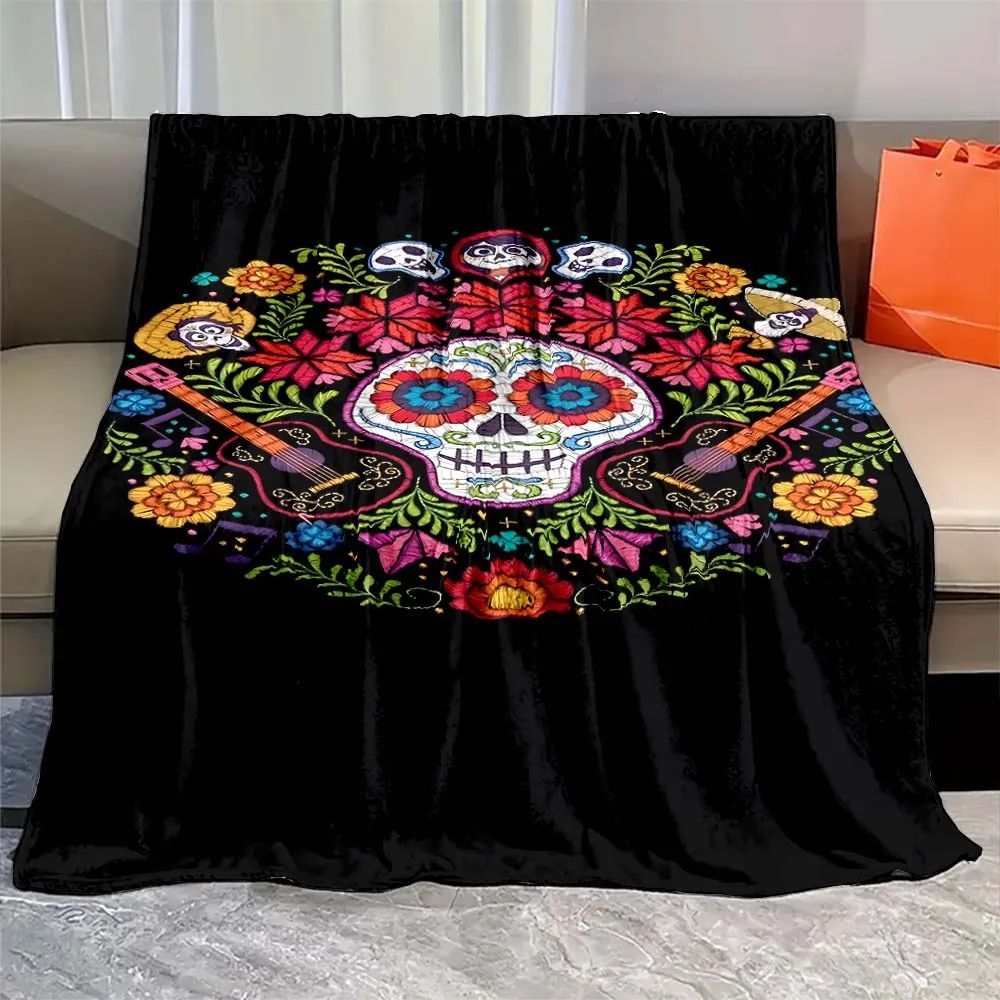 Soft Coco Miguel cartoon Blanket Warmth Plush Throw Blanket Bedspread Sofa Suitable for Living Room Bedroom Warm Blanket