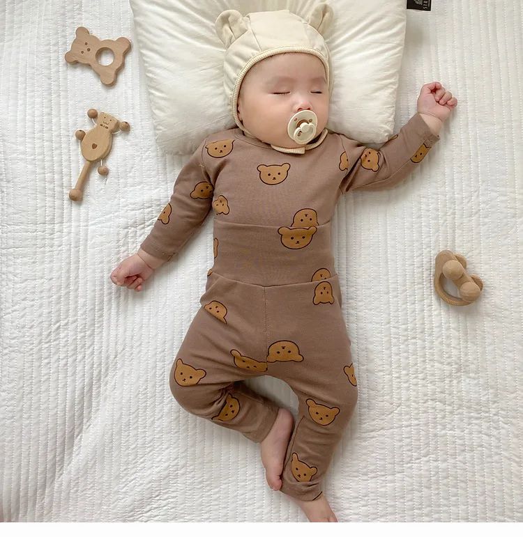 Baby Clothes 2pcs Sets Autumn Winter Baby Pajama Set Bottom Underwear Two-piece Set Cotton Baby Boy Long Sleeves Outfit
