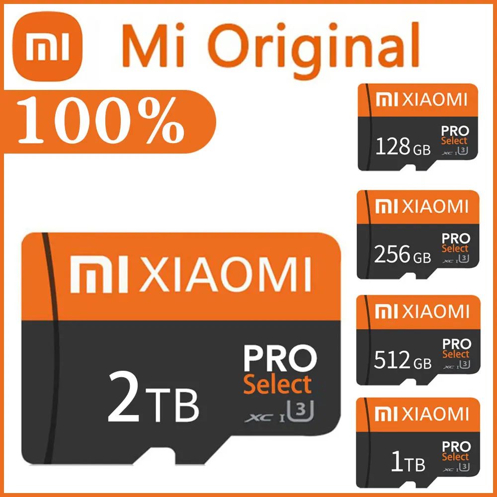 Xiaomi Real Capacity Micro TF SD Card 1TB 512GB 256GB Memory Card High Speed Cartao De Memoria 128GB For Sony Lenovo Nintendo